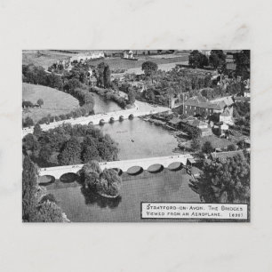Old Postcard - Two Bridges, Stratford-upon-Avon