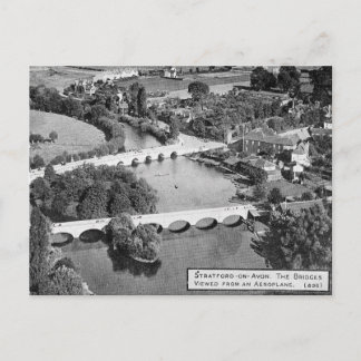 Old Postcard - Two Bridges, Stratford-upon-Avon