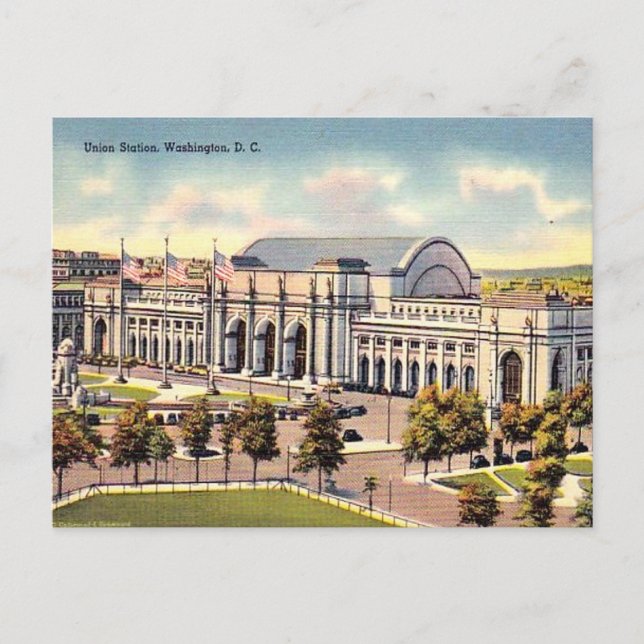 Old Postcard - Union Station, Washington, DC (Front)