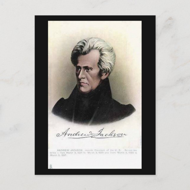 Old Postcard - US President Andrew Jackson (Front)