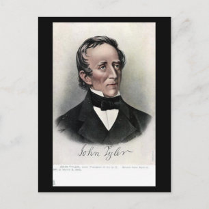 Old Postcard - US President John Tyler