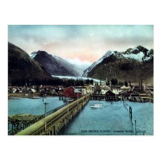 Old Postcard - Valdez, Alaska, USA