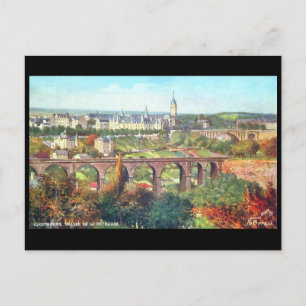 Old Postcard - Vallee de la Petrusse, Luxembourg