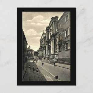 Old Postcard, Via Crociferi, Catania, Sicily Postcard