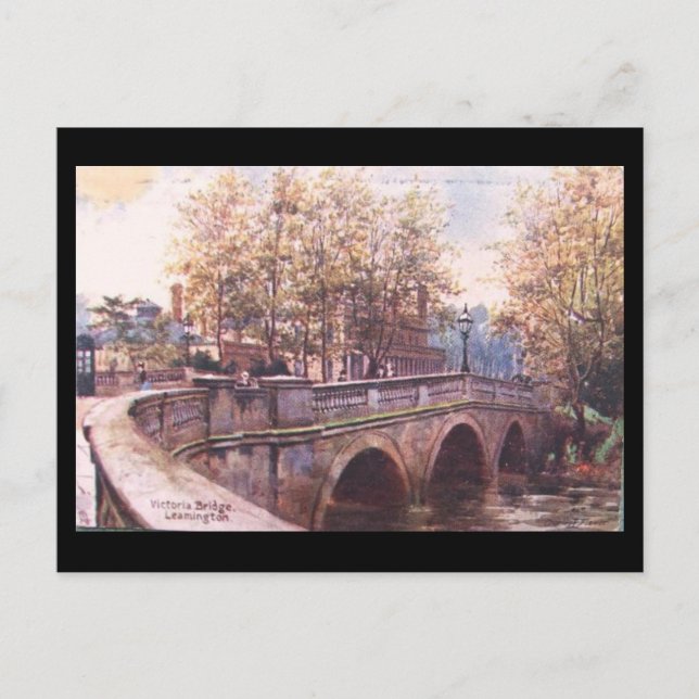 Old Postcard - Victoria Bridge, Leamington Spa (Front)