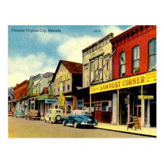 Old Postcard - Virginia City, Nevada