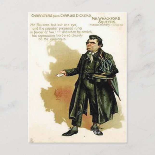 Old Postcard - Whackford Squeers (Front)