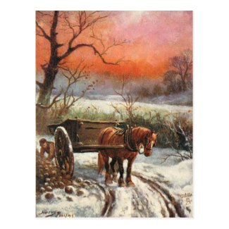 Old Postcard - Winter