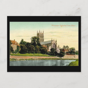 Old Postcard - Worcester Cathedral
