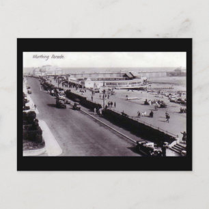 Old Postcard, Worthing Parade Postcard