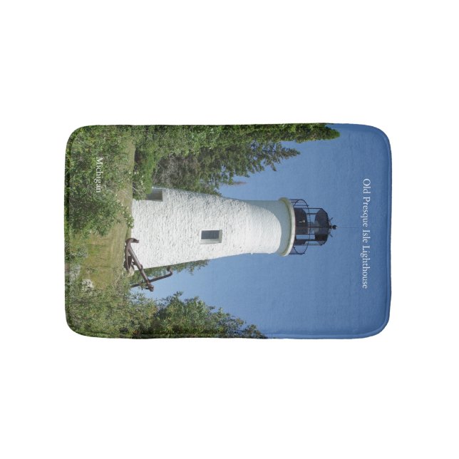 Old Presque Isle Lighthouse bath mat (Front)