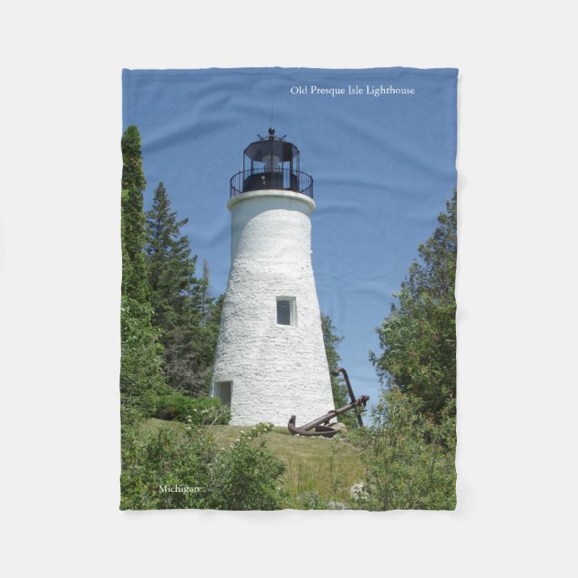 Old Presque Isle Lighthouse blanket (Front)