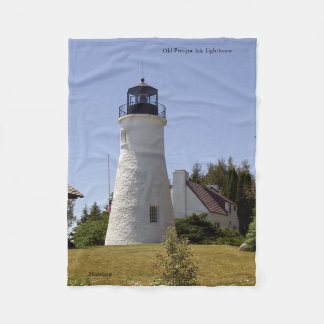 Old Presque Isle Lighthouse blanket (Front)