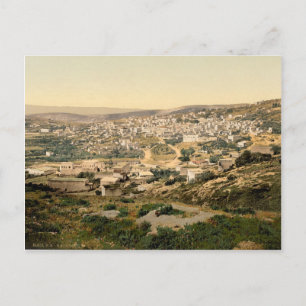 Old print of Nazareth, in the holy land Postcard