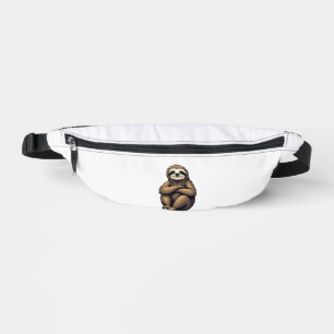 Old Print Sloth Art Vintage Graphic 2 Bum Bags