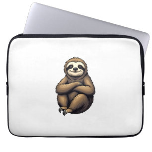 Old Print Sloth Art Vintage Graphic 2 Laptop Sleeve