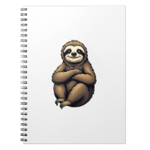 Old Print Sloth Art Vintage Graphic 2 Notebook