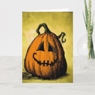 Old pumpkin card