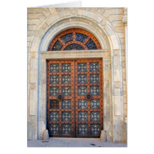 Old Quarter Barcelona Door  -  Blank Inside Card