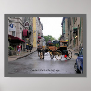 Old Québec City Horse-Drawn Carriage Poster