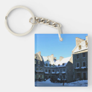 Old Quebec City, Quebec, Canada Key Ring