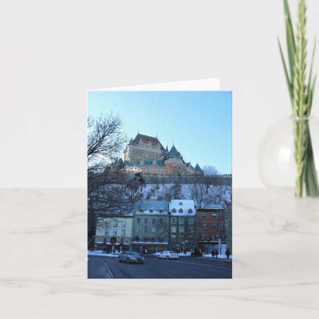 Old Quebec City, Quebec, Canada Thank You Card (Front)