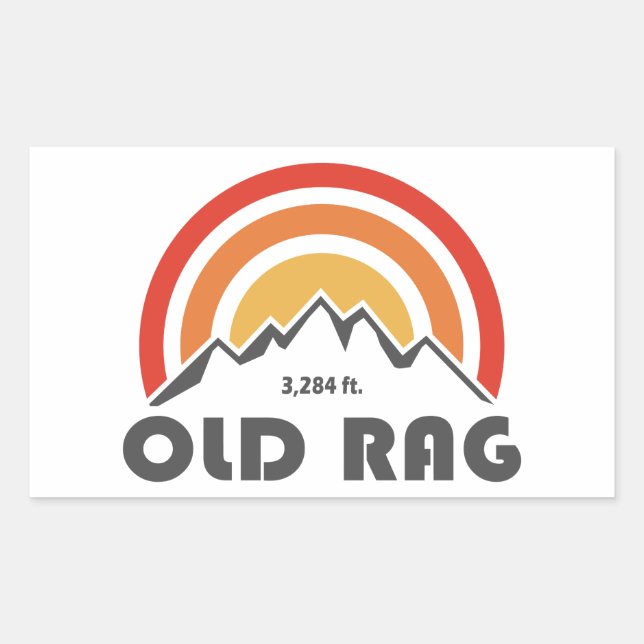 Old Rag Mountain Rectangular Sticker (Front)
