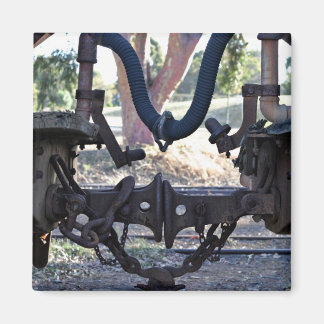 Old Railcar buffers Magnet