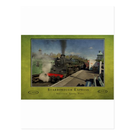 Old Railway Poster Postcard