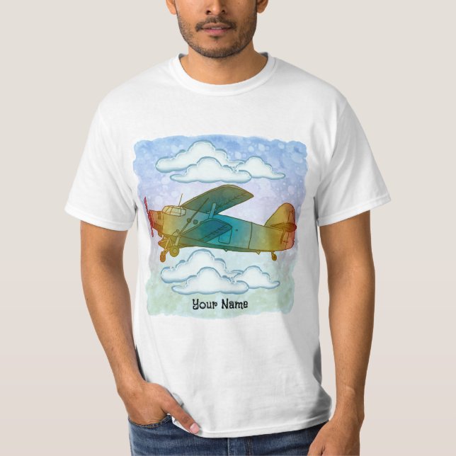 Old Rainbow Plane T-Shirt (Front)