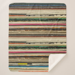 Old record carton covers stacked in pilerecord, vi sherpa blanket
