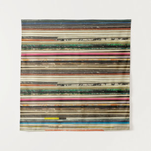 Old record carton covers stacked in pilerecord, vi tapestry