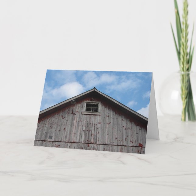 Old Red Barn, Birthday Card (Front)