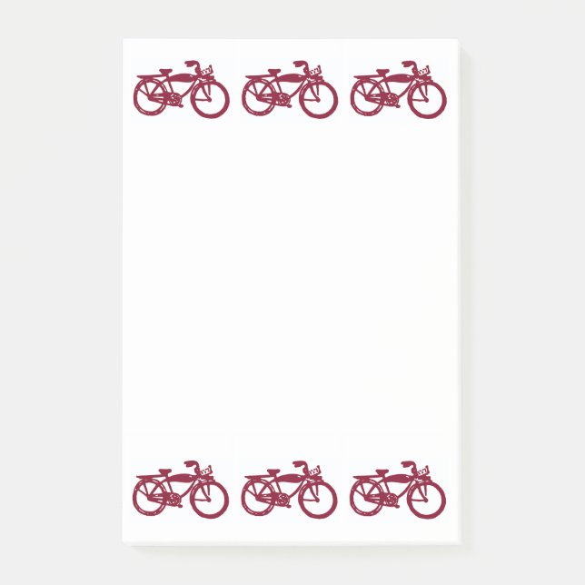 Old red bike notes (Front)