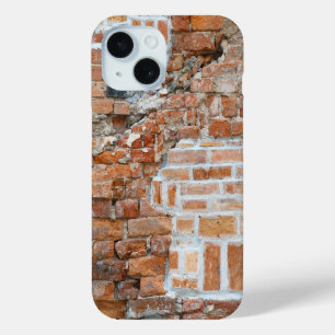Old Red Brick Wall iPhone 15 Case