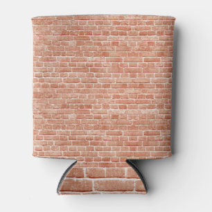 Old red brick wall texture. can cooler