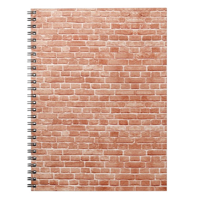 Old red brick wall texture. notebook (Front)
