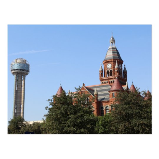 Old Red Courthouse and Reunion Tower # 2 Postcard