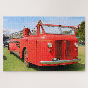Old red fire truck, Australia Jigsaw Puzzle
