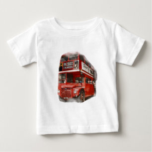 Old Red London Bus Baby T-Shirt