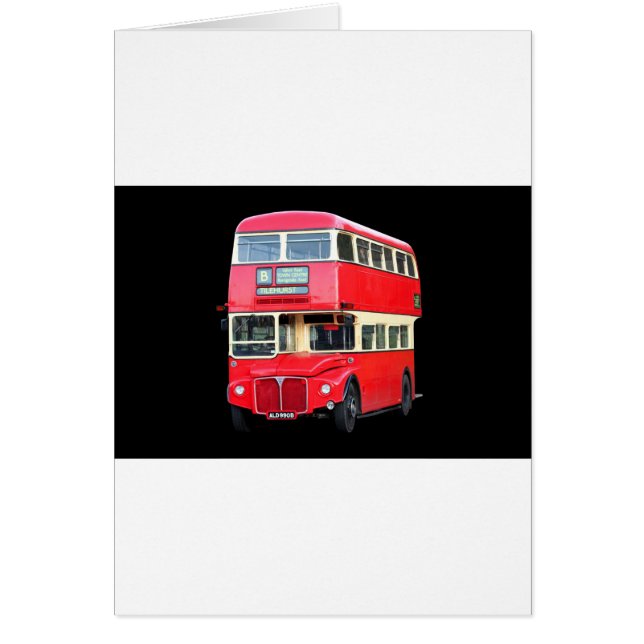 Old red London bus from around 1950 (Front)