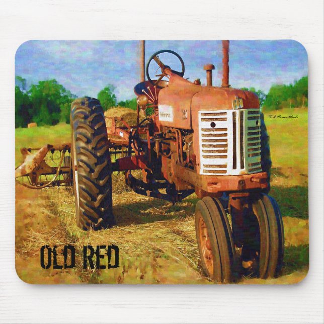 Old red mouse mat (Front)