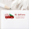 Old Red Truck Merry Christmas Return Address Label