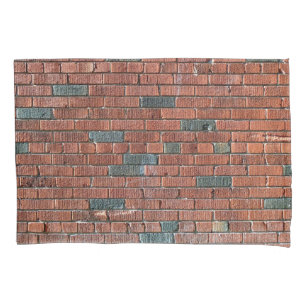Old Reddish/Brownish Brick Wall Pillowcase
