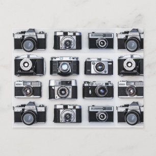 Old Retro Camera Collector Photographers Postcard