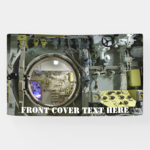 old retro submarine banner