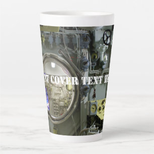 old retro submarine latte mug