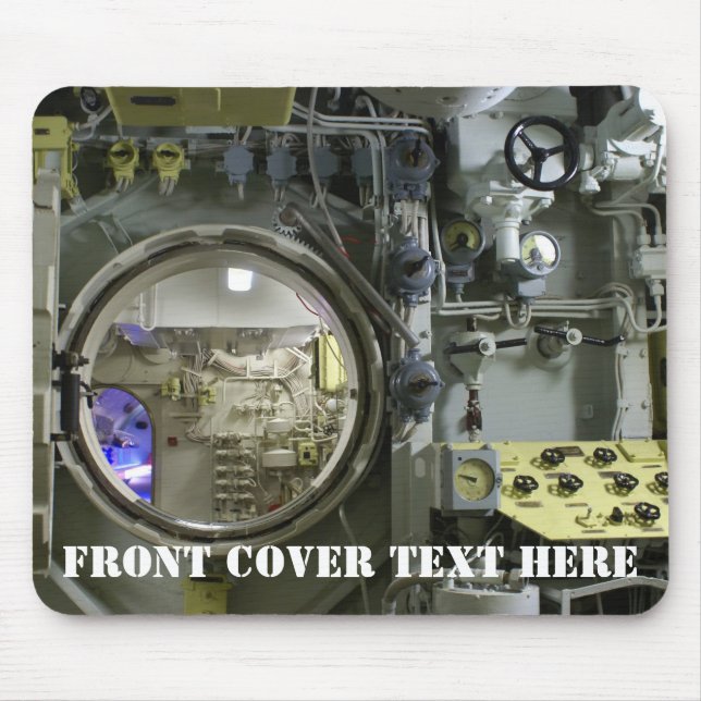 old retro submarine mouse mat (Front)