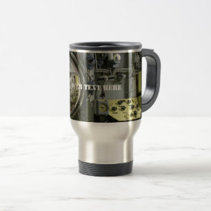 old retro submarine travel mug