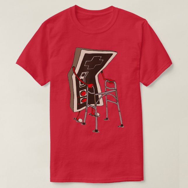 Old   Retro Video Game Old  T-Shirt (Design Front)